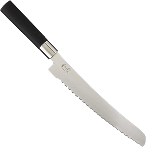 Kai Wasabi Black Bread Knife, 9-Inch