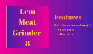 Lem Meat Grinder #8 Feature